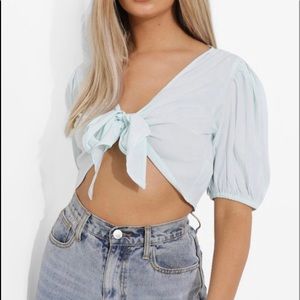 Tie up crop top